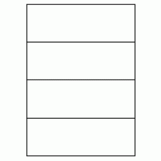 538 - Label Size 210mm x 73.8mm - 4 labels per sheet